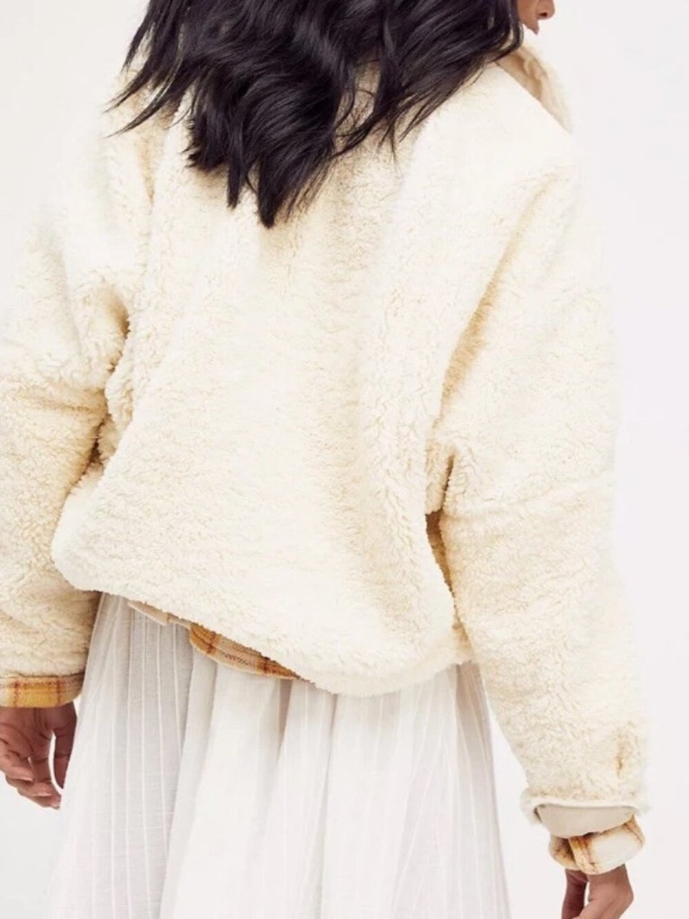 Free People Teddy Swing Jacket in Chai - Picture 2 of 10